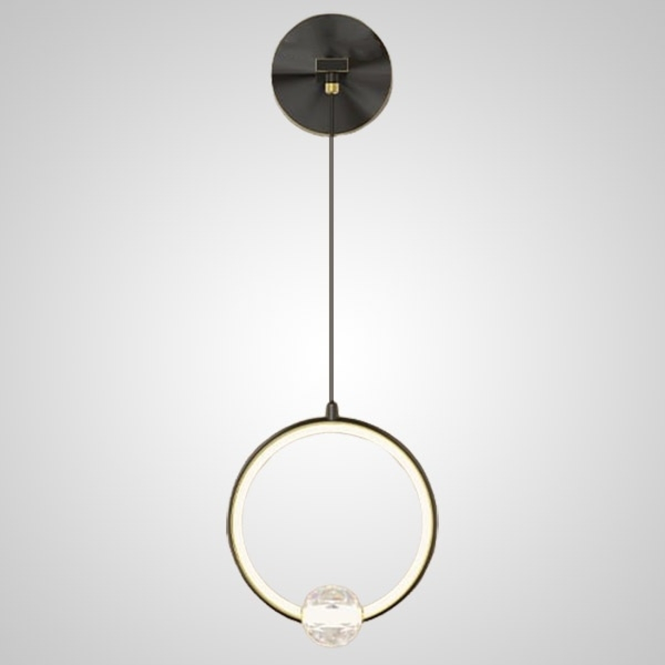 Настенный светильник LED Luana Wall Black By ImperiumLoft Luana-Wall01 212036-23 кольцо — фото 1