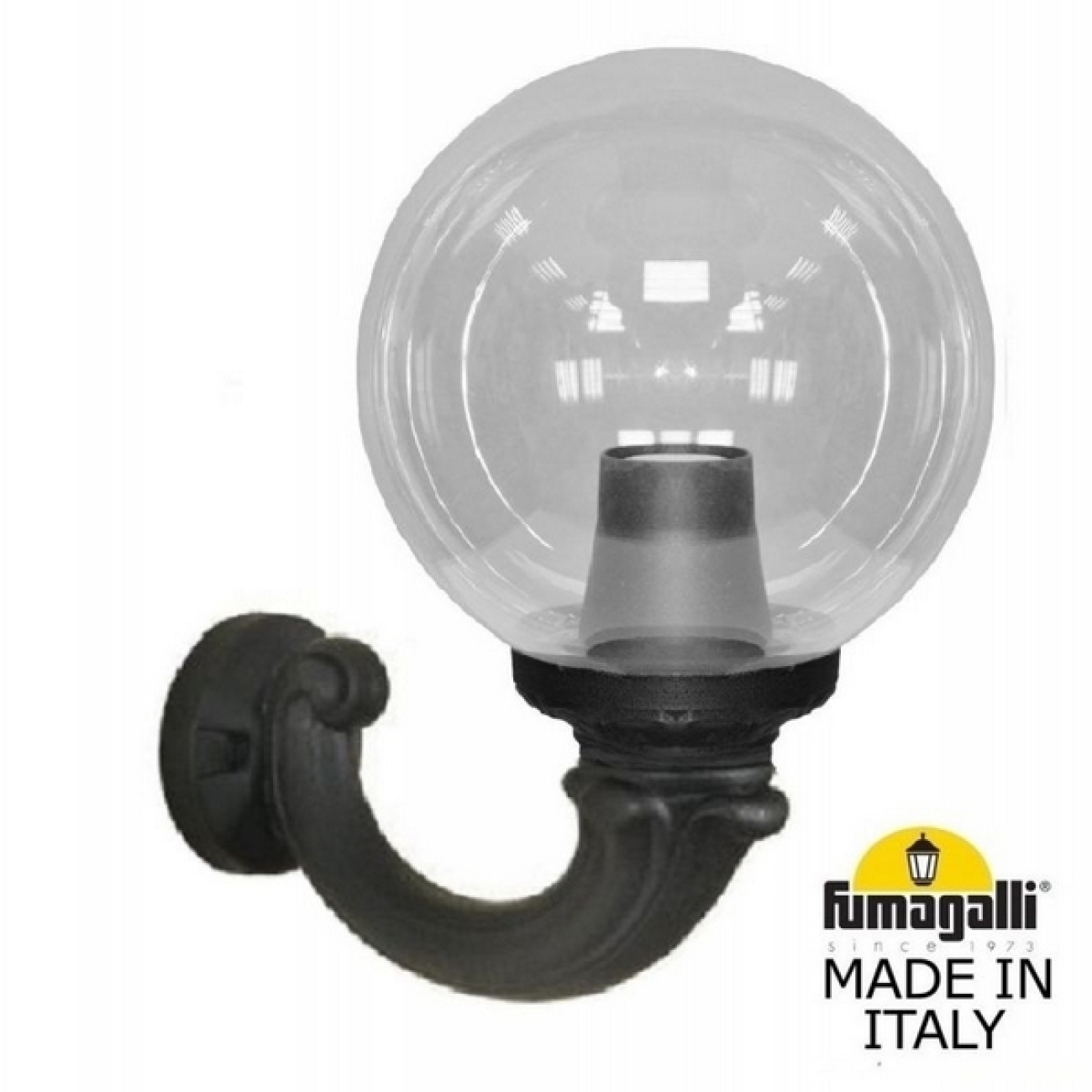 Настенный светильник уличный IP55 Fumagalli Ofir/G250. G25.132.000.AXE27 в форме шара — фото 1