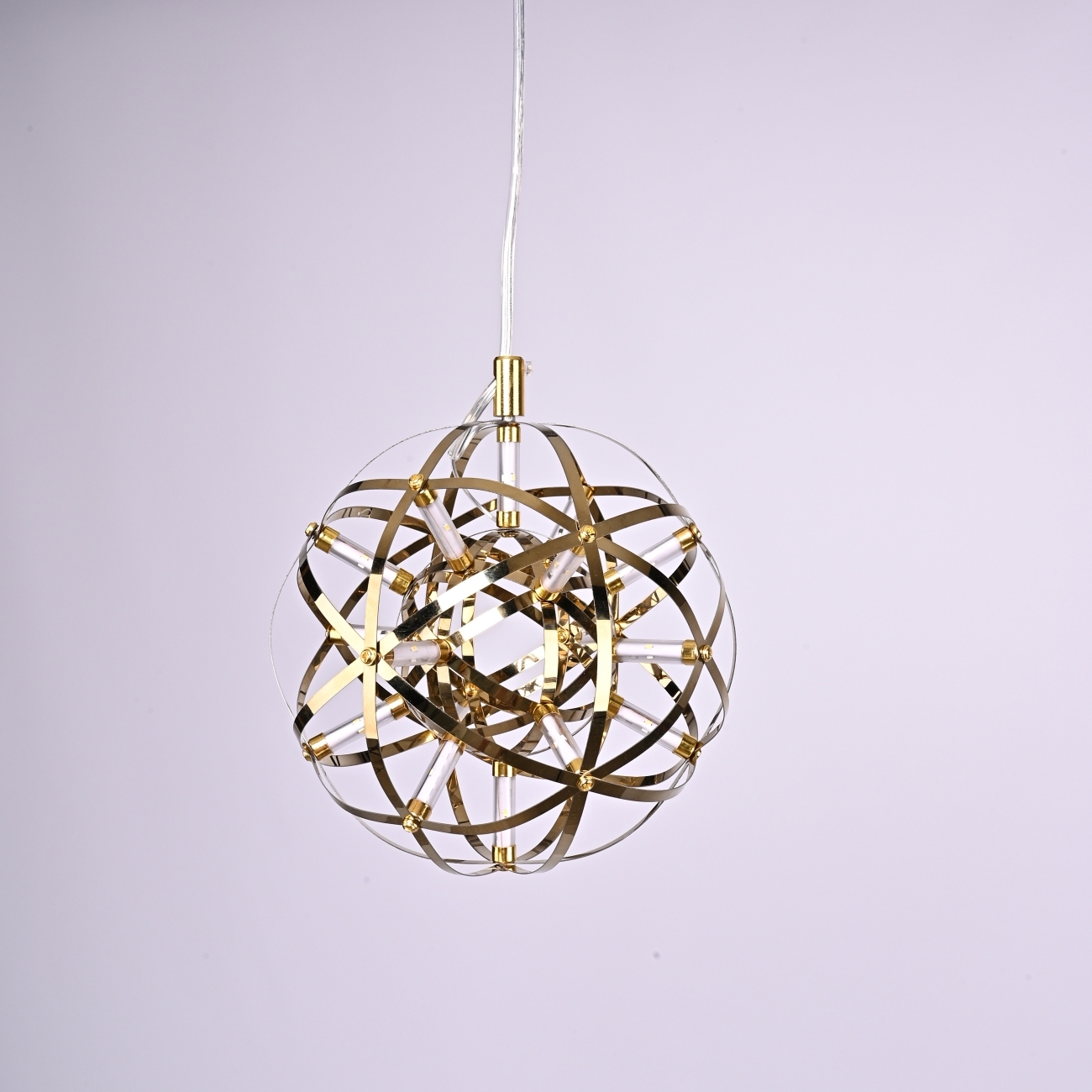 Подвесной светильник LED Mi Raimond Lamp D20 Gold By ImperiumLoft Mi_Raimond01 302461-22 в форме шара — фото 6