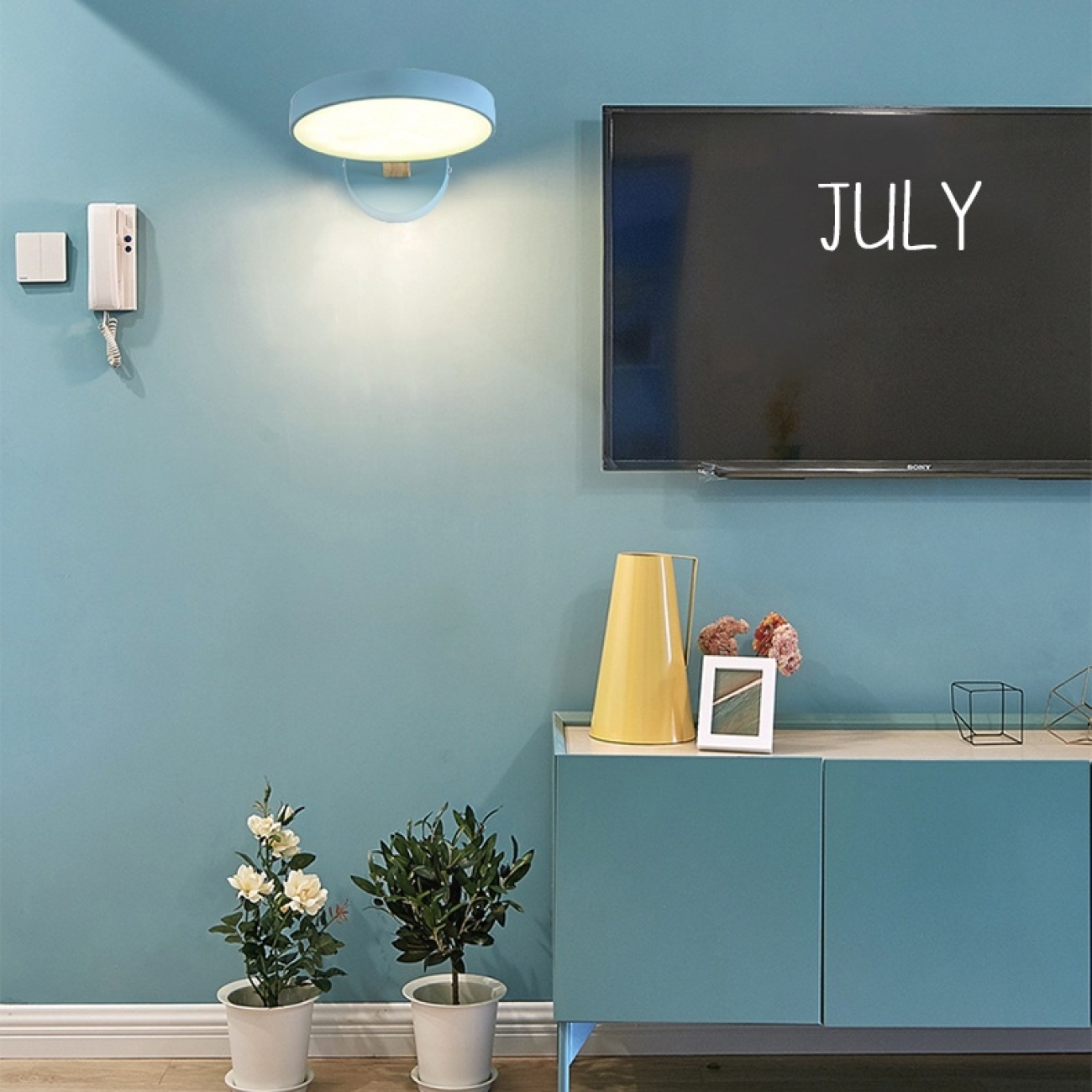 Бра светодиодное с пультом Turna Blue By ImperiumLoft Turna-W01 (Умный дом, Алиса, Голосовое, WiFi) 178348-26 — фото 6
