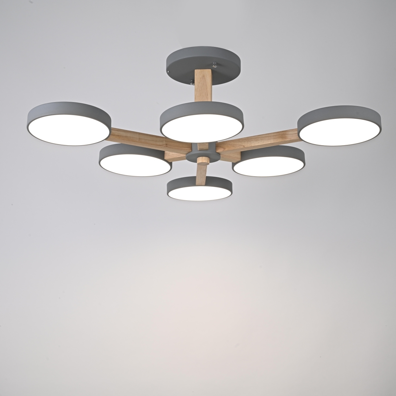 Потолочная люстра LED на штанге Turna L6 Grey By ImperiumLoft Turna-B01 (Умный дом, Алиса) 228856-26 — фото 6