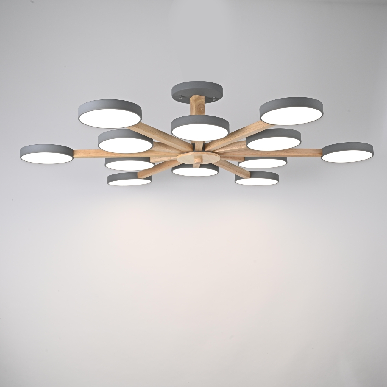 Потолочная люстра LED на штанге Turna L12 Grey By ImperiumLoft Turna-B01 (Умный дом, Алиса) 228859-26 — фото 5