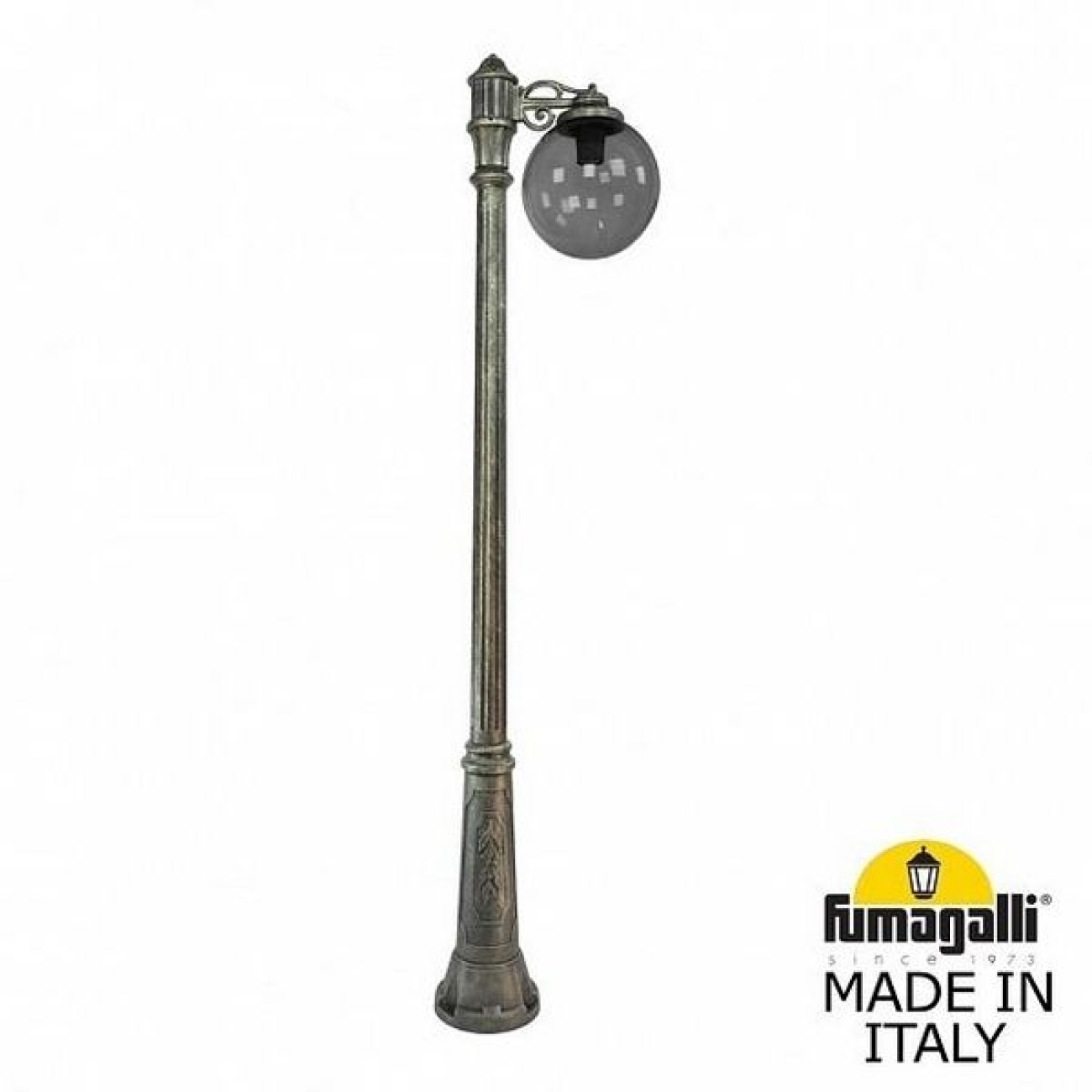 Наземный светильник IP55 уличный Fumagalli Ricu BISSO/G300 1L. G30.157.S10.BZE27 в форме шара — фото 1