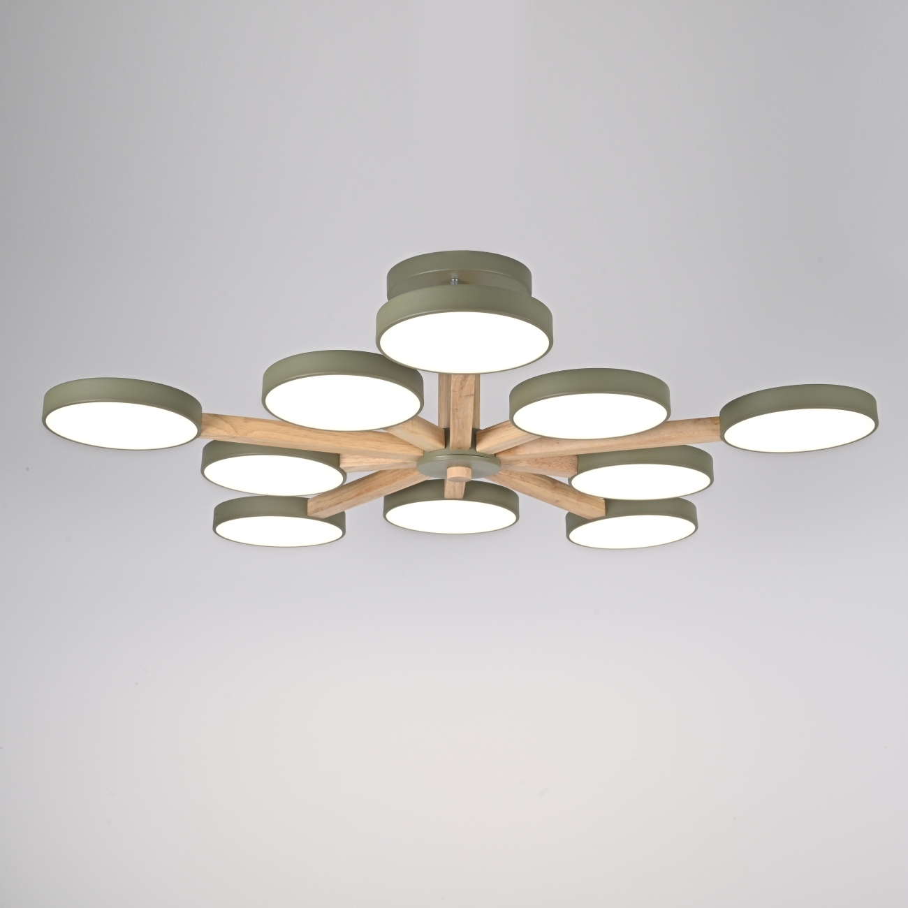 Потолочная люстра LED на штанге Turna L10 Khaki By ImperiumLoft Turna-B01 (Умный дом, Алиса) 228862-26 — фото 5