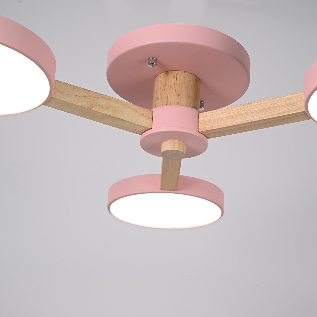 Потолочная люстра LED на штанге с пультом Turna 3 Pink By ImperiumLoft Turna01 (Умный дом, Алиса) 178333-26 — фото 7