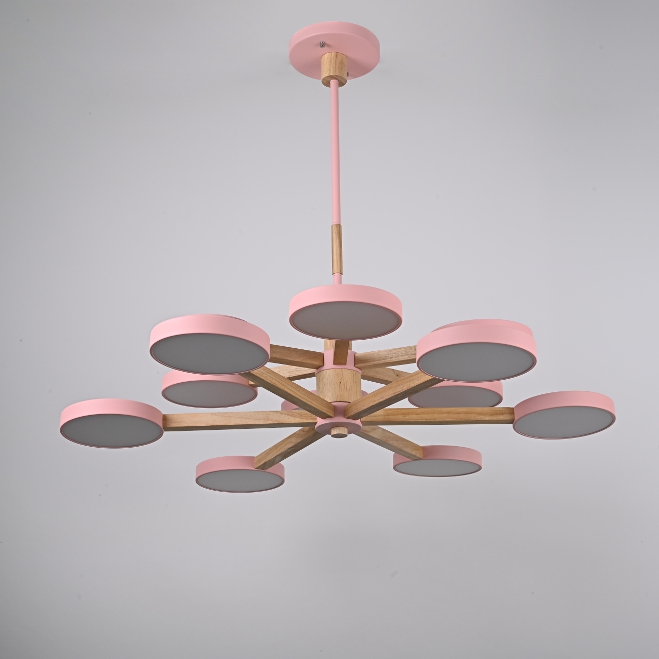 Потолочная люстра на штанге LED TURNA DBL L12 Pink ImperiumLoft Turna-Dbl01 (229083-26, Умный дом, WiFi, голосовое управление) — фото 7