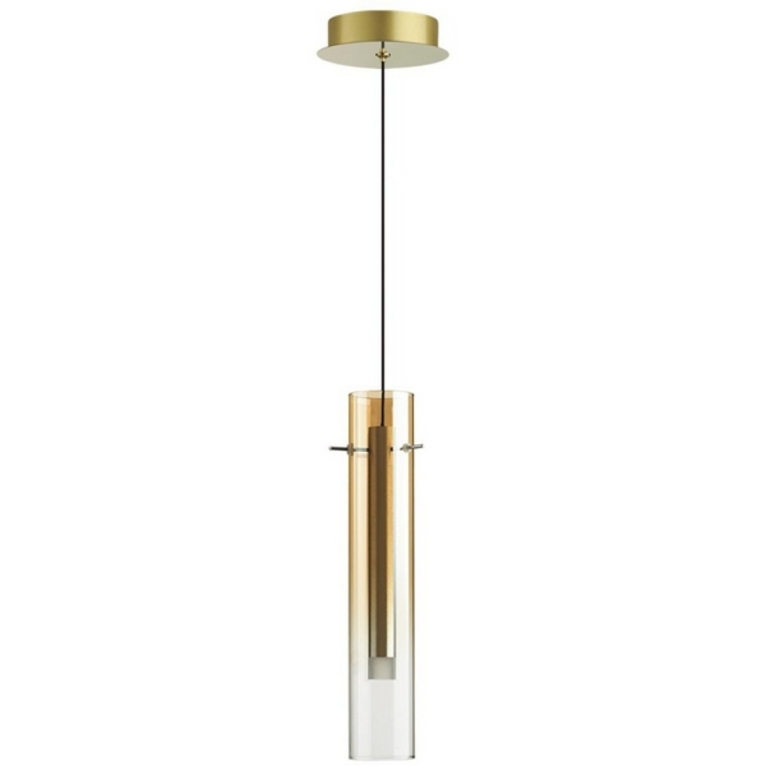 Подвесной светильник Odeon Light Shiny 5062/5LB PENDANT золотой/янтарный/металл/стекло LED 5W 3000K — фото 1