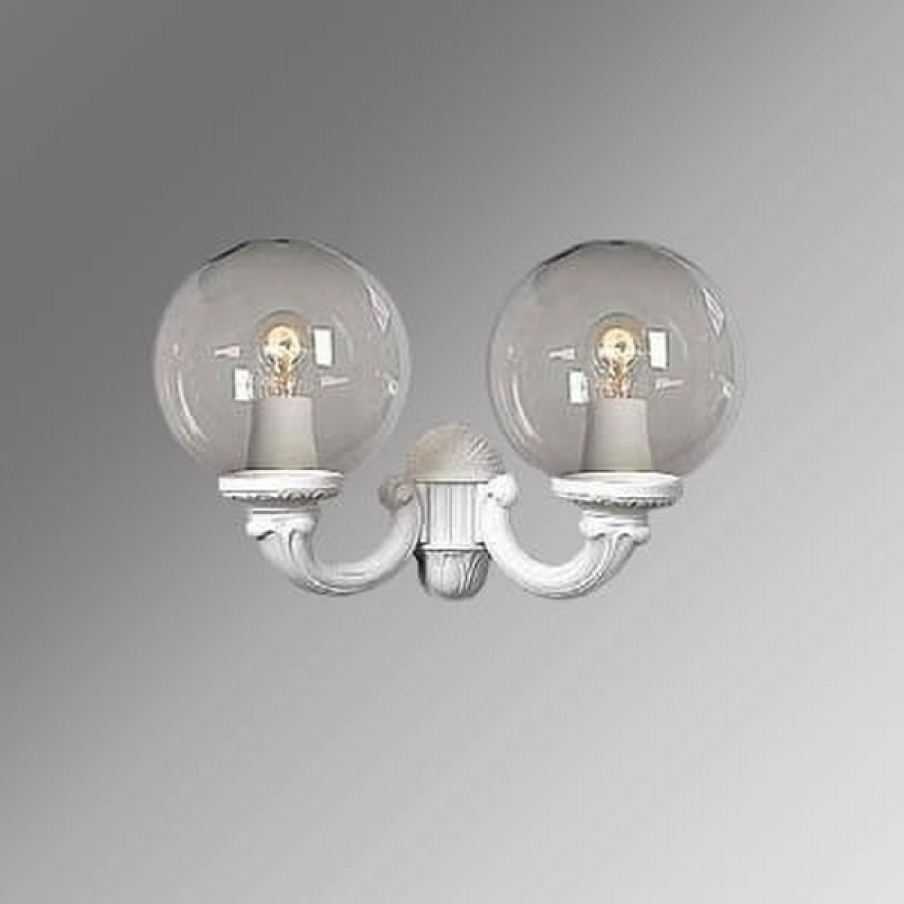 Настенный фонарь уличный IP55 Fumagalli Globe 300 G30.142.000.WXE27 шарики — фото 1