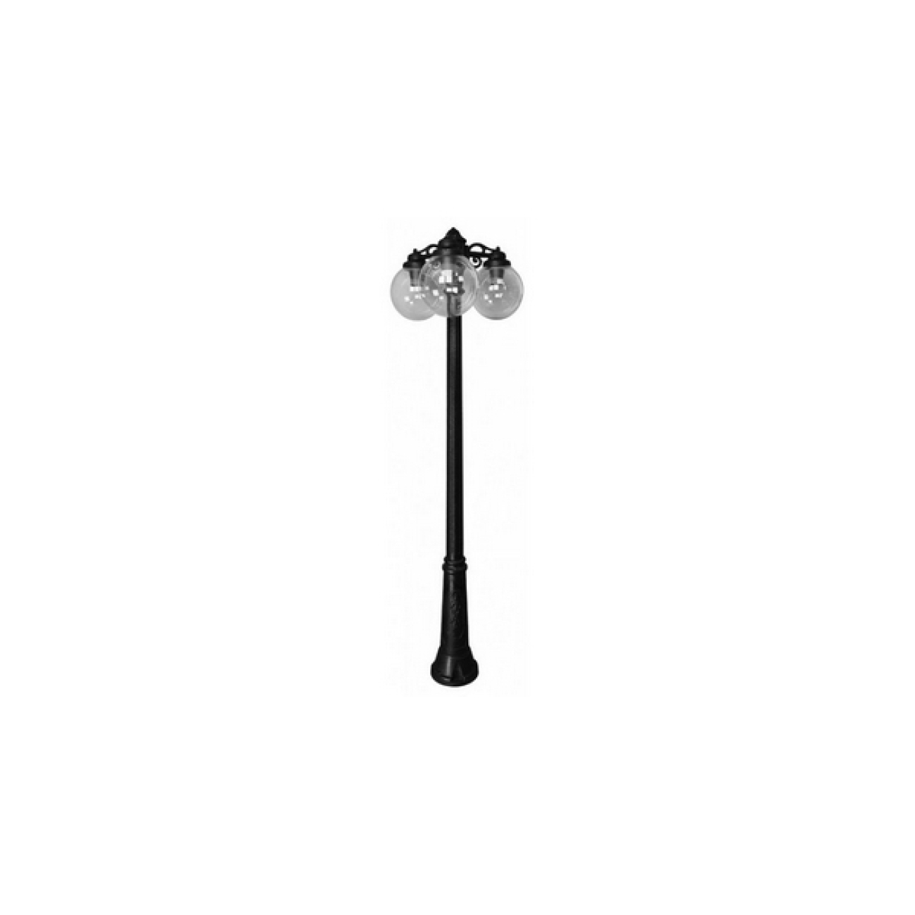 Наземный светильник IP55 уличный Fumagalli Ricu BISSO/G300 3L DN G30.157.S30.AXE27DN в форме шара — фото 1
