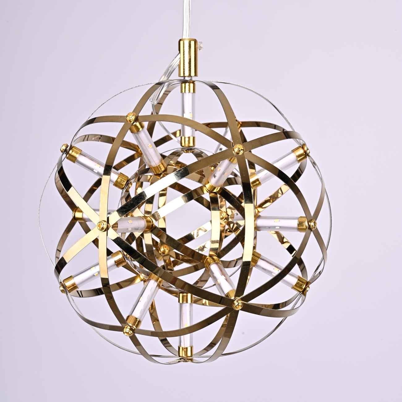 Подвесной светильник LED Mi Raimond Lamp D20 Gold By ImperiumLoft Mi_Raimond01 302461-22 в форме шара — фото 8