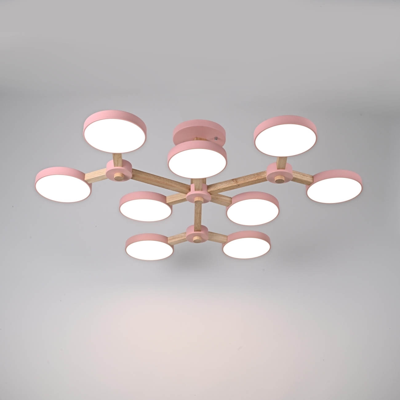 Потолочная люстра на штанге LED TURNA Розовый ImperiumLoft Turna-X01 (178303-26, Умный дом, WiFi, голосовое управление) — фото 6