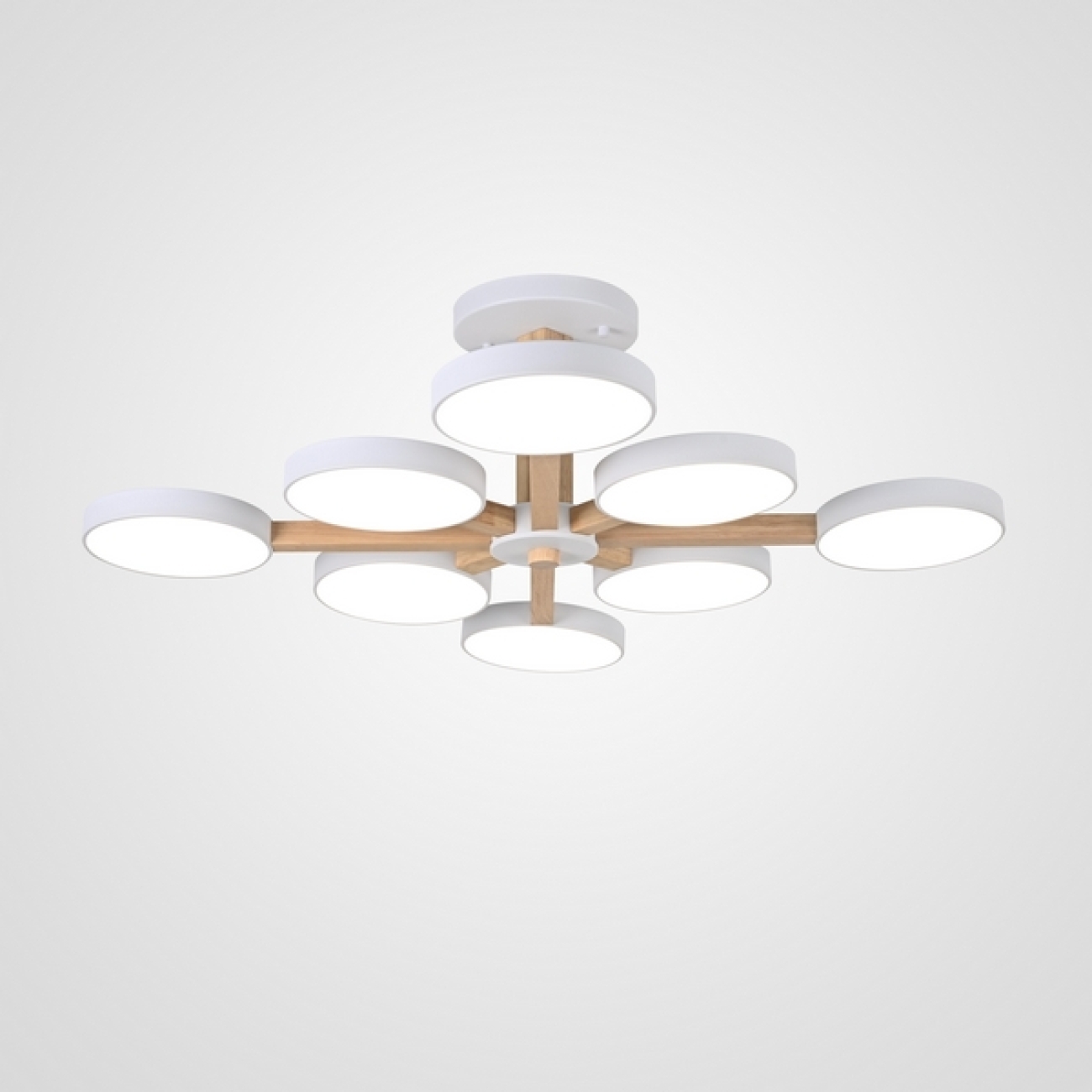 Потолочная люстра LED на штанге Turna L8 White By ImperiumLoft Turna-B01 (Умный дом, Алиса) 228849-26 — фото 1