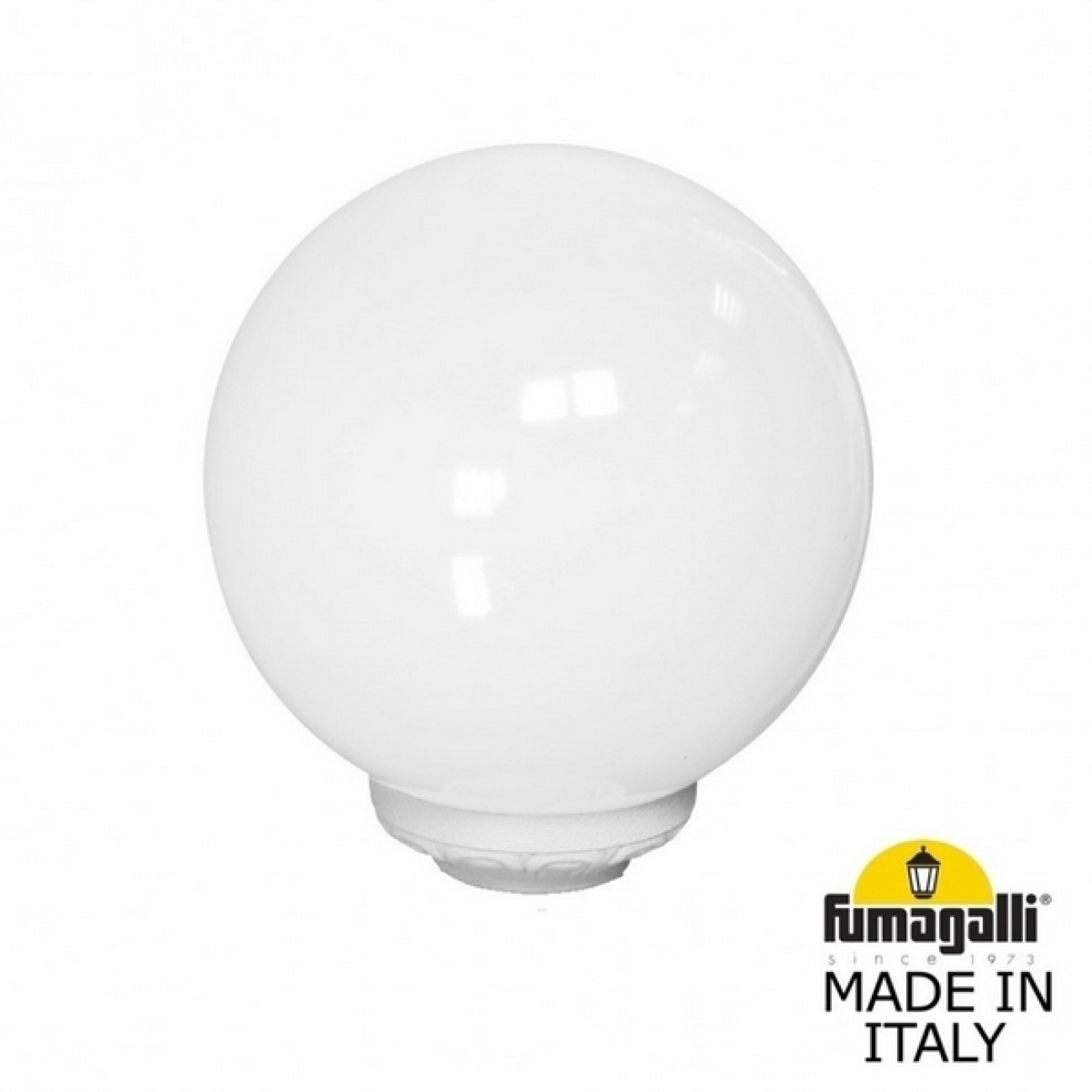Наземный светильник IP55 на трубу Fumagalli Globe 250 Classic G25.B25.000.WYE27 в форме шара — фото 1