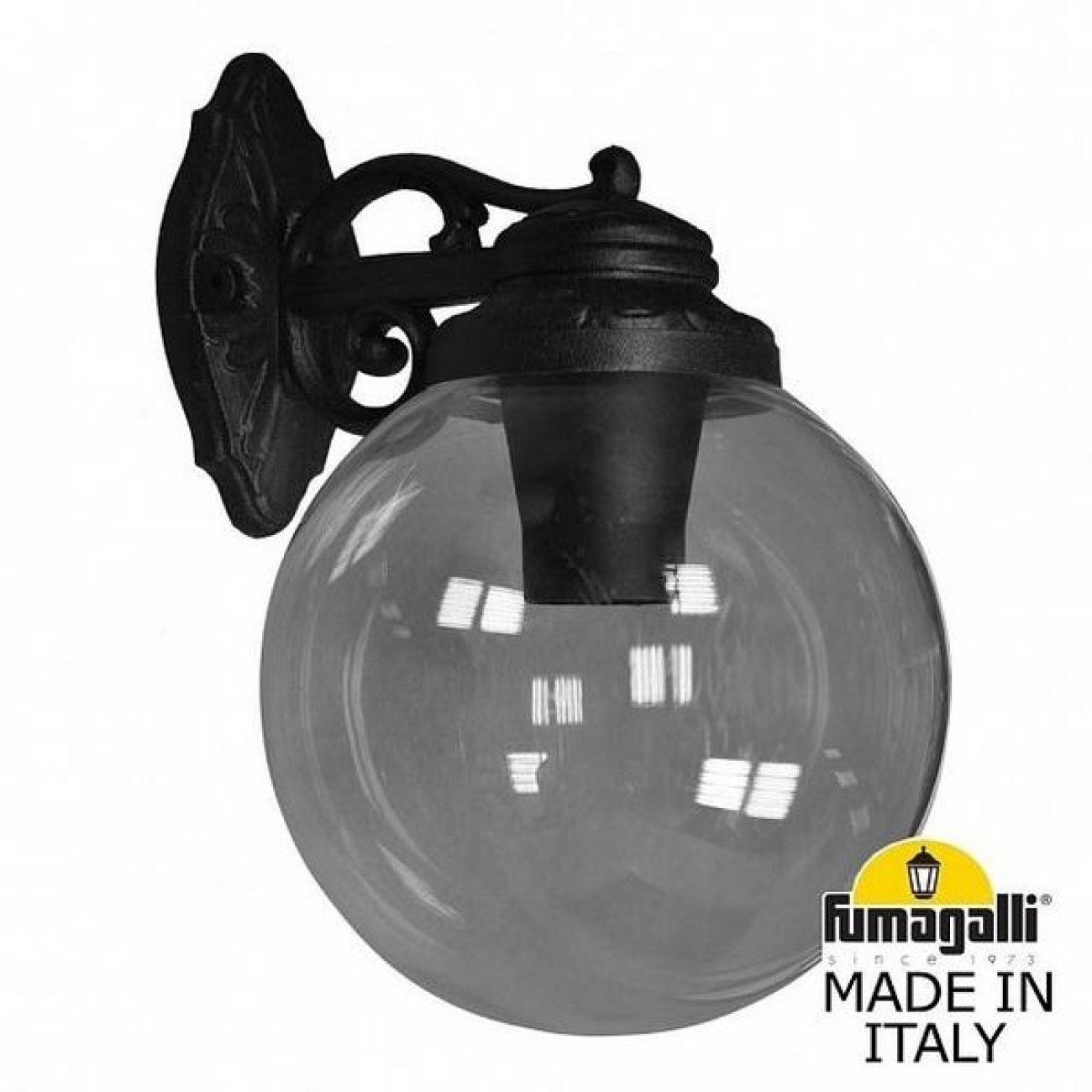 Настенный светильник уличный IP55 Fumagalli Bisso/G300. G30.131.000.AXE27DN в форме шара — фото 1