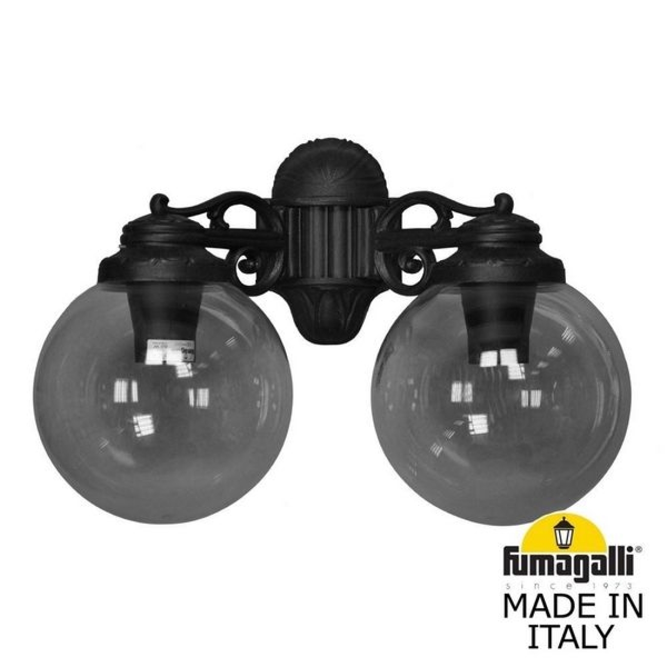 Настенный светильник уличный IP55 Fumagalli Porpora/G250. G25.141.000.AZE27DN в форме шара — фото 1