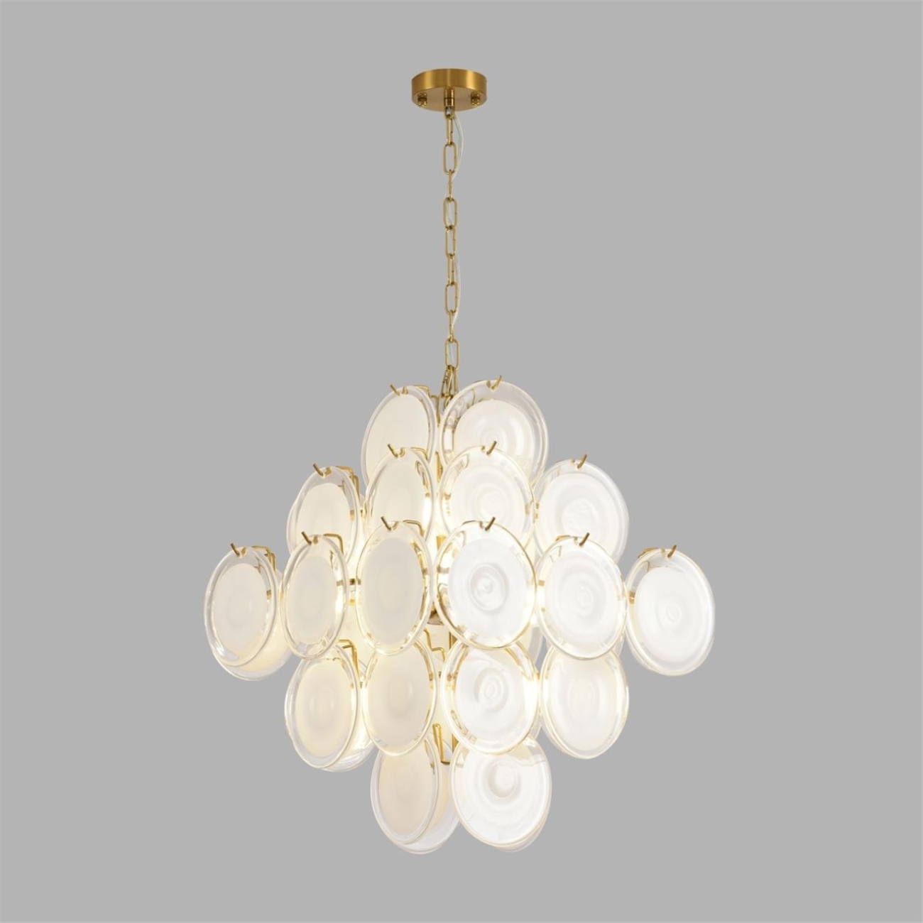 Подвесная люстра Lumion Chipsy 8320/8 латунь/белый, металл/стекло E14 8*40W 220V — фото 4