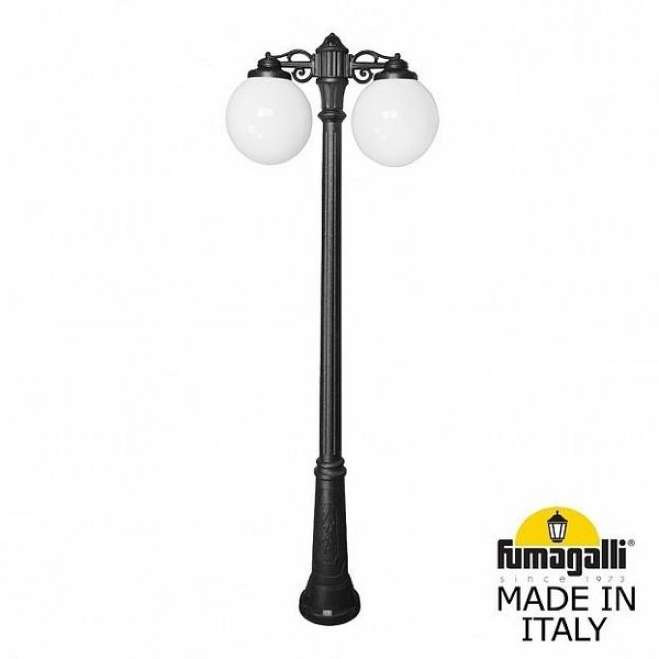 Наземный светильник IP55 уличный Fumagalli Ricu BISSO/G300 2L DN G30.157.S20.AYE27DN в форме шара