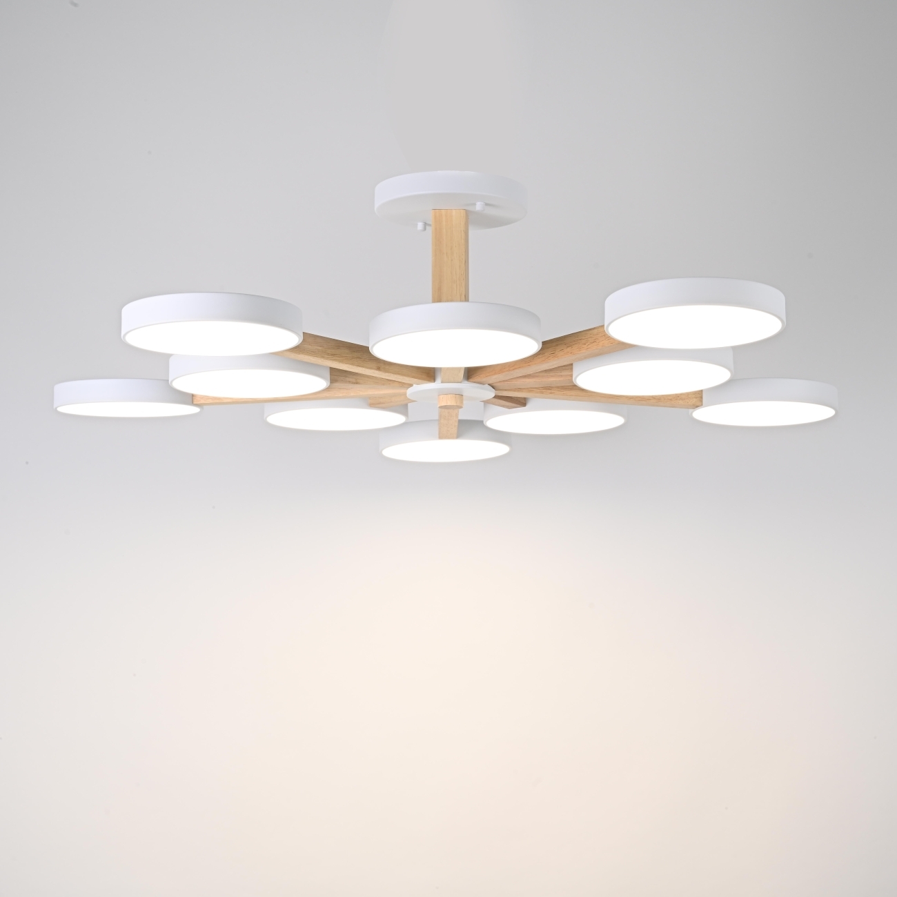 Потолочная люстра LED на штанге Turna L10 White By ImperiumLoft Turna-B01 (Умный дом, Алиса) 228850-26 — фото 8
