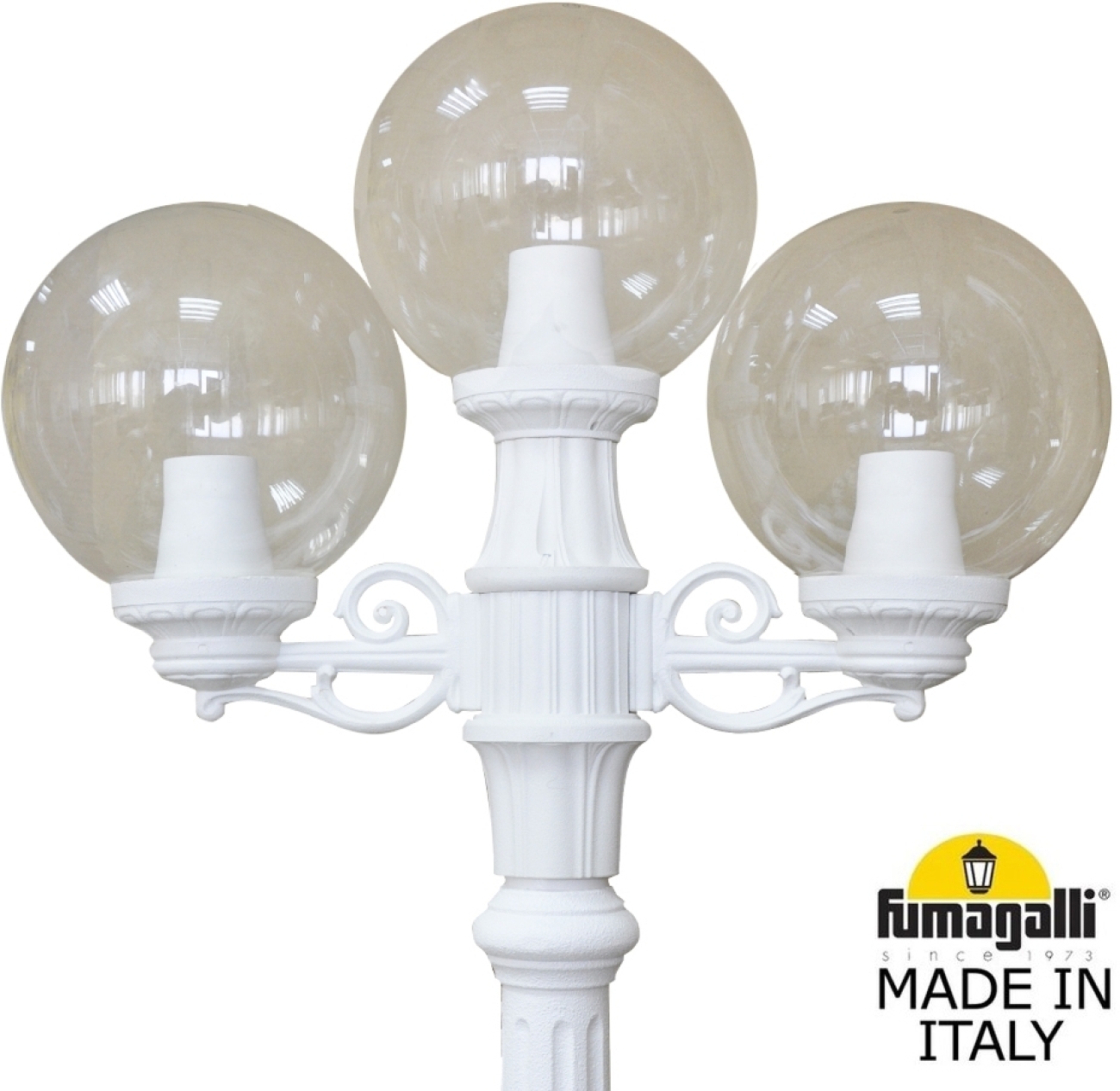 Наземный светильник IP55 уличный Fumagalli Ricu BISSO/G250 2L+1. G25.157.S21.WXE27 в форме шара — фото 2