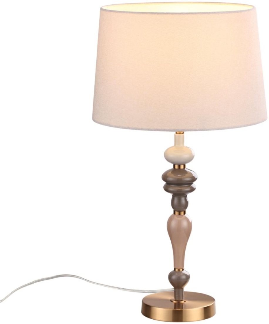 Настольная лампа Odeon Light Homi 5040/1T античн.бронза/беж.абажур/металл/керамика E27 1*60W — фото 2