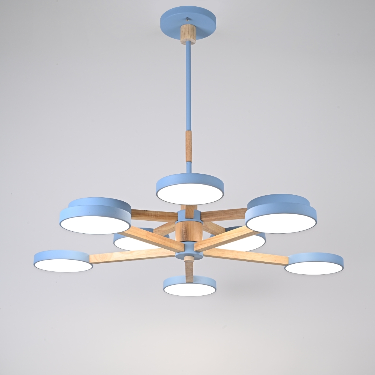 Потолочная люстра на штанге LED TURNA DBL L10 Blue ImperiumLoft Turna-Dbl01 (229091-26, Умный дом, WiFi, голосовое управление) — фото 8