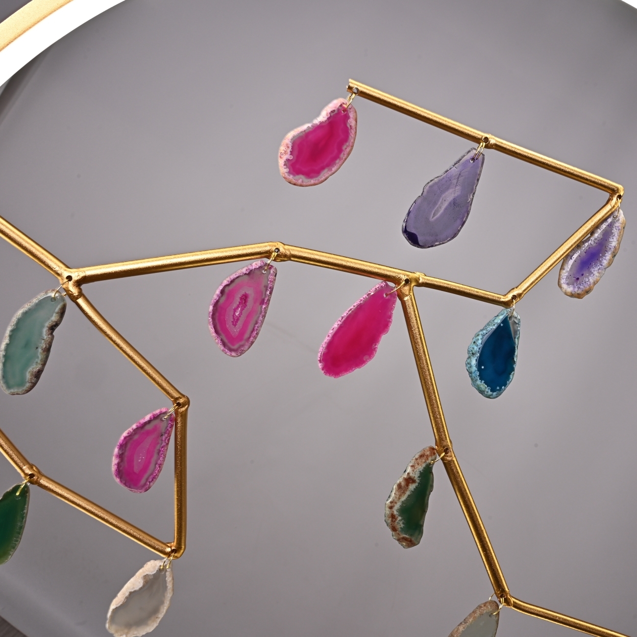Подвесной светильник LED Agate 10 Multicolour D60 By ImperiumLoft Agate-1001 189670-23 кольцо — фото 5