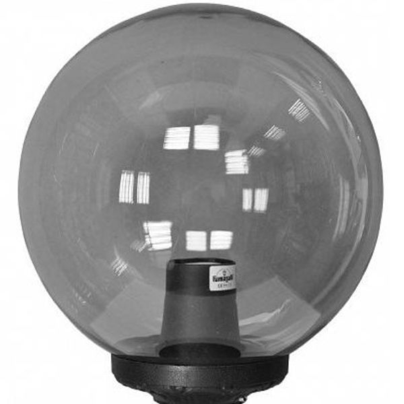Наземный светильник IP55 на трубу Fumagalli Globe 300 Classic G30.B30.000.AZE27 в форме шара — фото 1