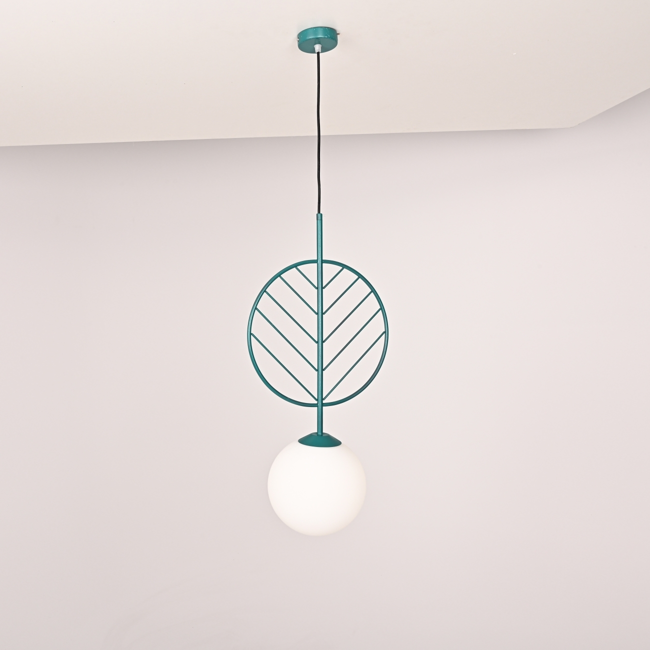 Подвесной светильник LED Leaf B Green By ImperiumLoft Leaf01 312173-26 в форме шара — фото 9