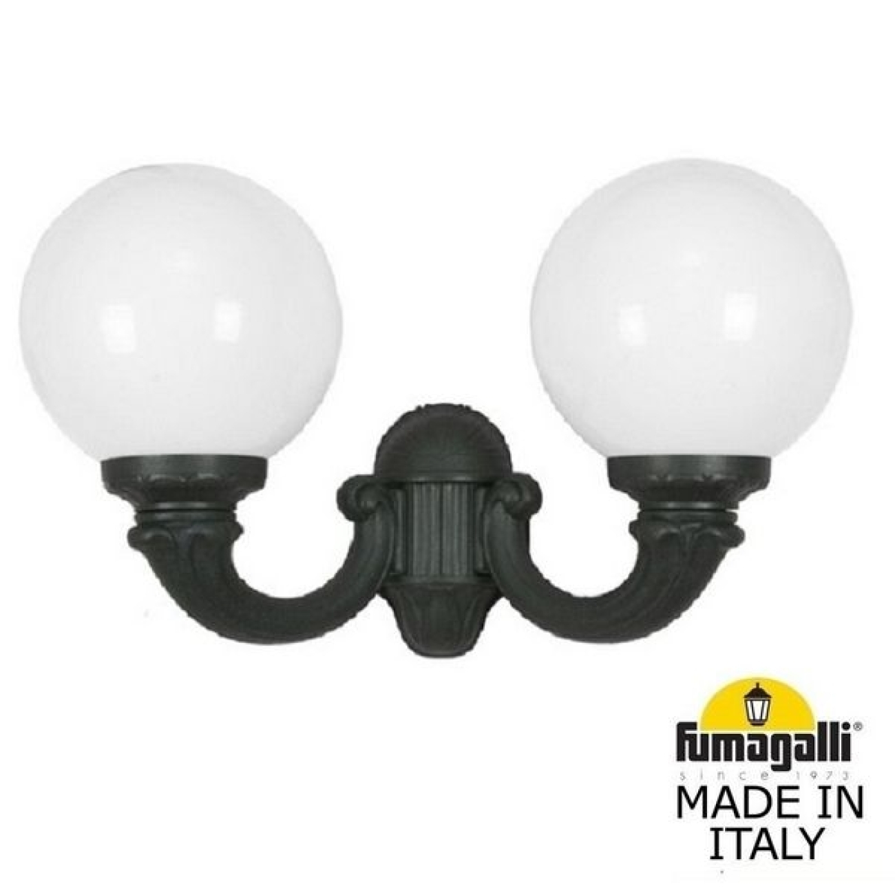 Настенный фонарь уличный IP55 Fumagalli Globe 300 G30.142.000.AYE27 шарики — фото 1