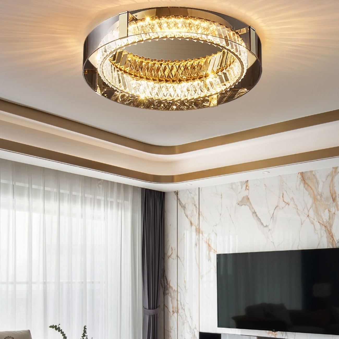 Протолочный светильник LED PERSEY D80 Amber Трех ImperiumLoft Persey01 (223746-23) — фото 2