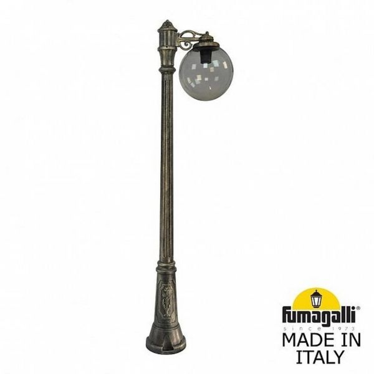 Наземный светильник IP55 уличный Fumagalli Gigi BISSO/G300 1L. G30.156.S10.BZE27 в форме шара — фото 1