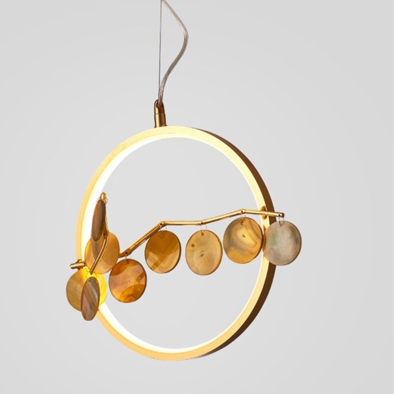 Подвесной светильник LED Agate 10 Multicolour D60 By ImperiumLoft Agate-1001 189670-23 кольцо — фото 9