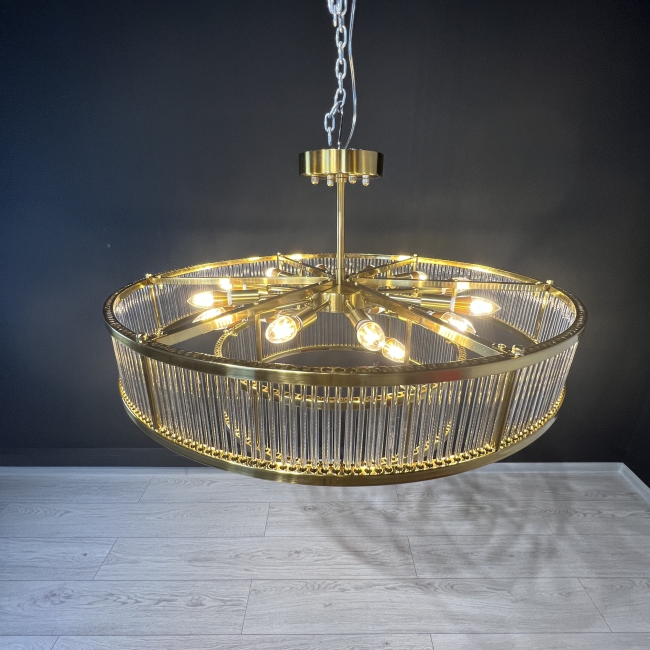 Потолочная люстра на штанге Rh Marais Round Chandelier D120 By ImperiumLoft 40,2668 228943-22 — фото 9