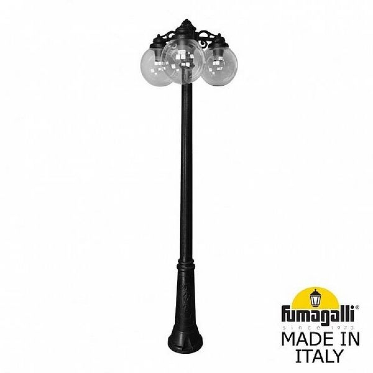 Наземный светильник IP55 уличный Fumagalli Ricu BISSO/G250 3L DN. G25.157.S30.AZE27DN в форме шара