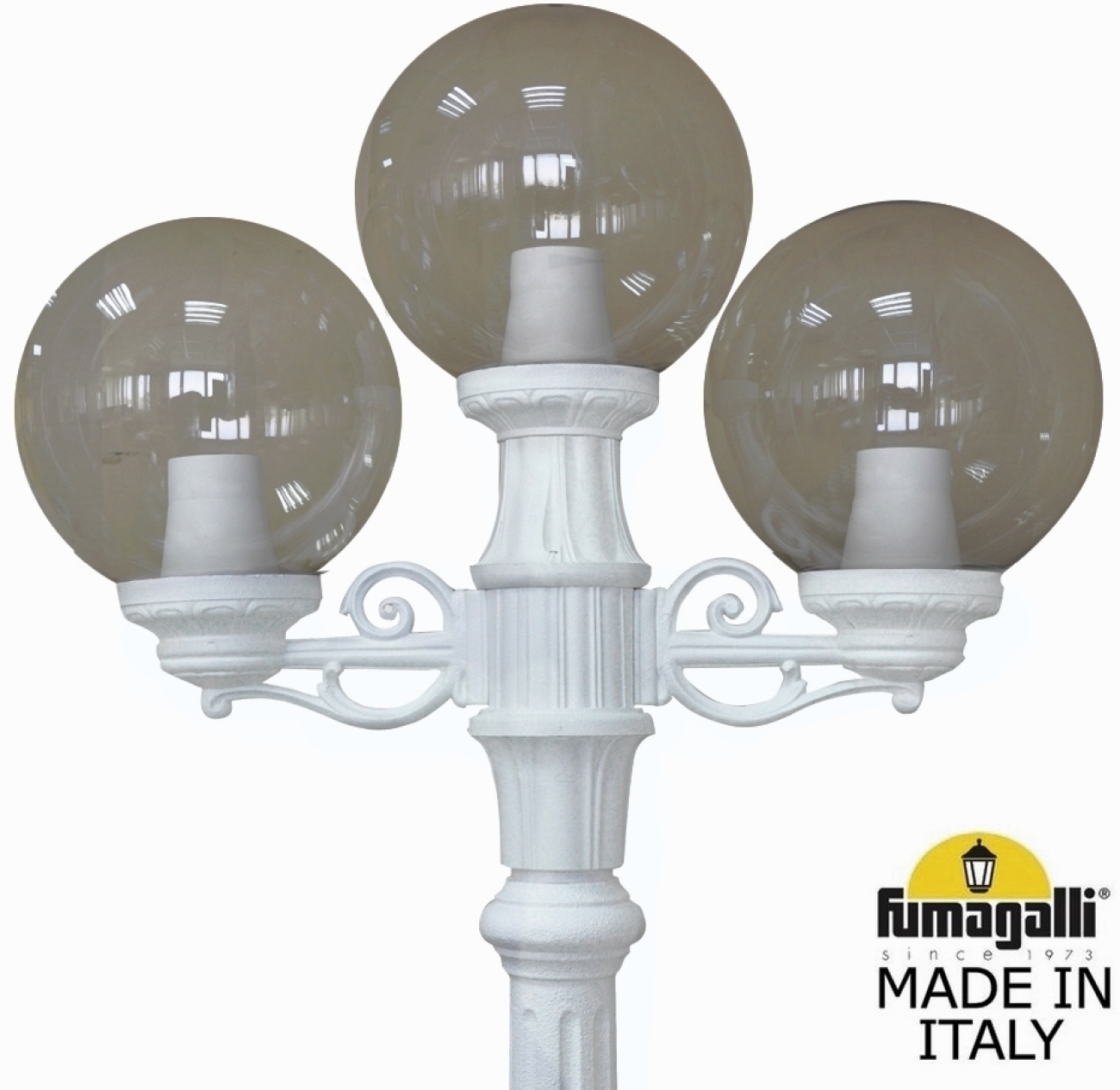 Наземный светильник IP55 уличный Fumagalli Ricu BISSO/G250 2L+1. G25.157.S21.WZE27 в форме шара — фото 2