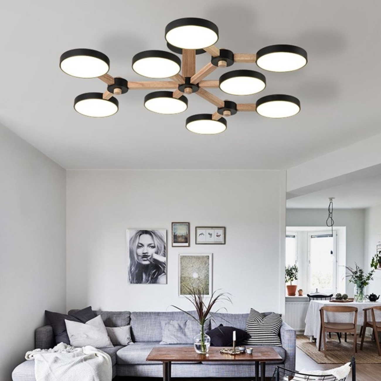 Потолочная люстра на штанге LED TURNA Черный ImperiumLoft Turna-X01 (178306-26, Умный дом, WiFi, голосовое управление) — фото 7