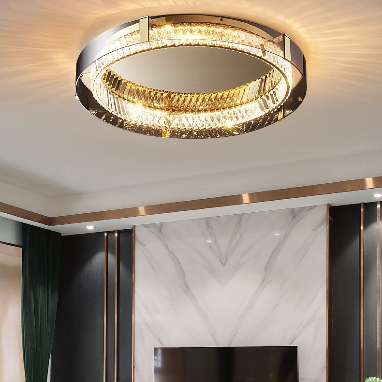 Протолочный светильник LED PERSEY D80 Amber Трех ImperiumLoft Persey01 (223746-23) — фото 6