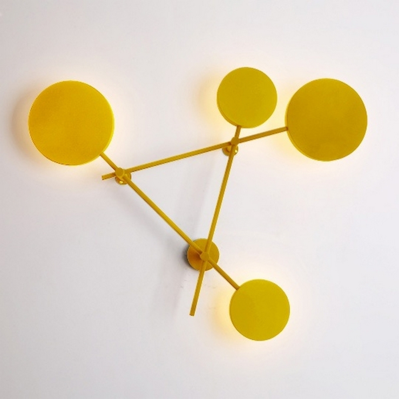 Настенный светильник LED светодиодный с пультом Iride Bernhardt Dots 140 Cm Yellow By ImperiumLoft Dots-201 (Умный дом, Алиса, WiFi) 193142-26