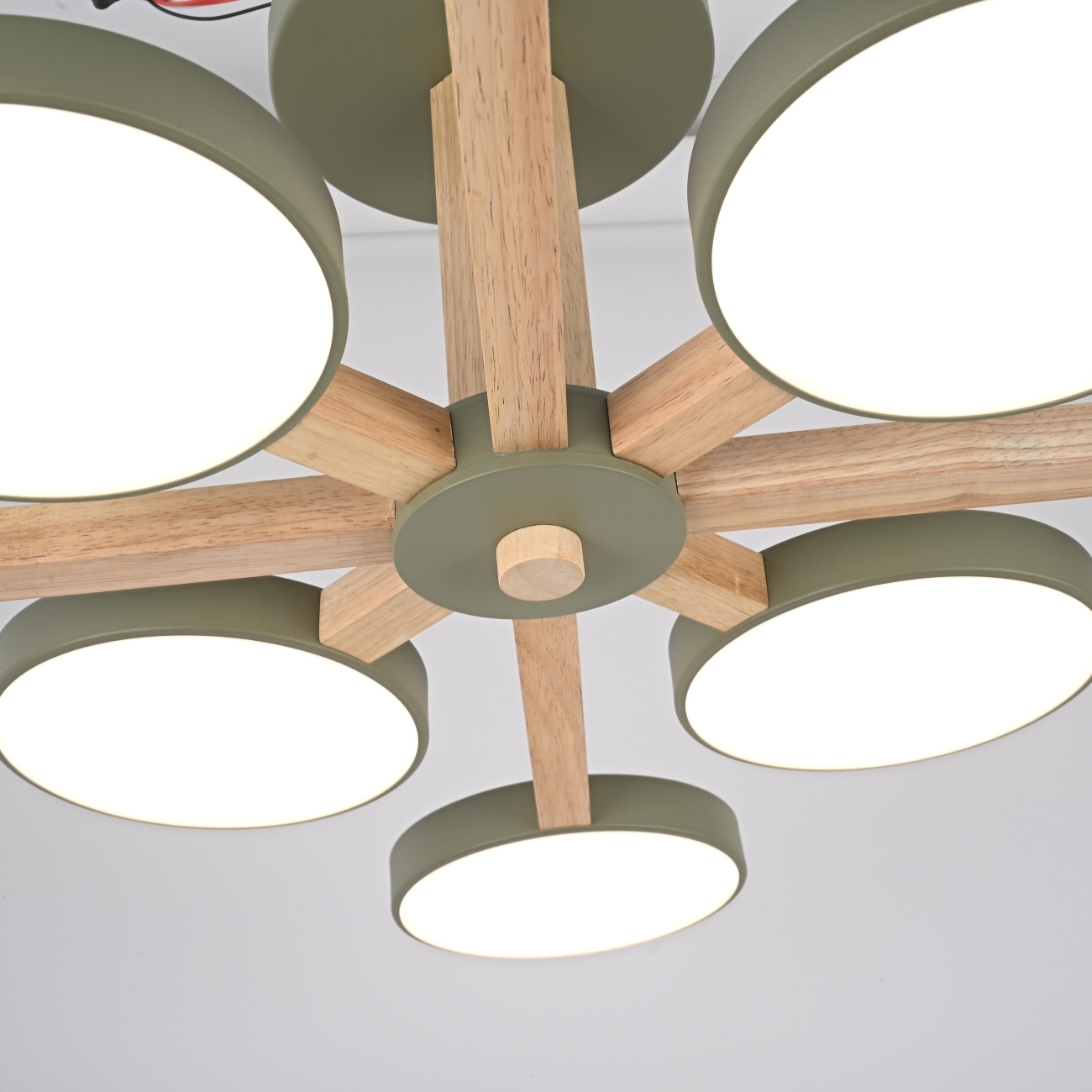 Потолочная люстра LED на штанге Turna L8 Khaki By ImperiumLoft Turna-B01 (Умный дом, Алиса) 228861-26 — фото 9