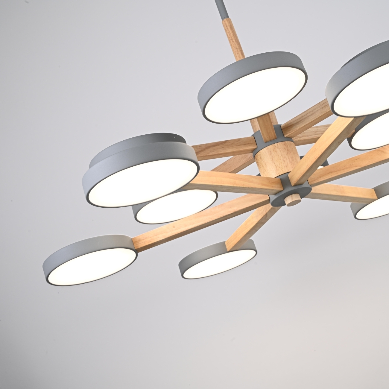 Потолочная люстра LED на штанге Turna Dbl L12 Gray By ImperiumLoft Turna-Dbl01 (Умный дом) 229089-26 — фото 8