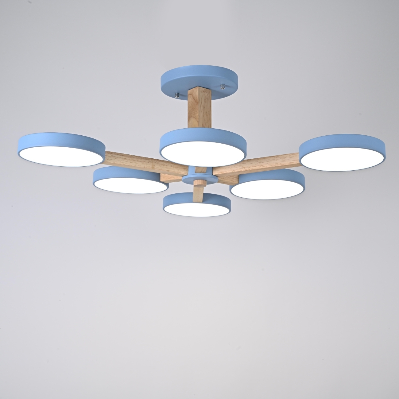 Потолочная люстра LED на штанге Turna L6 Blue By ImperiumLoft Turna-B01 (Умный дом, Алиса) 228852-26 — фото 4