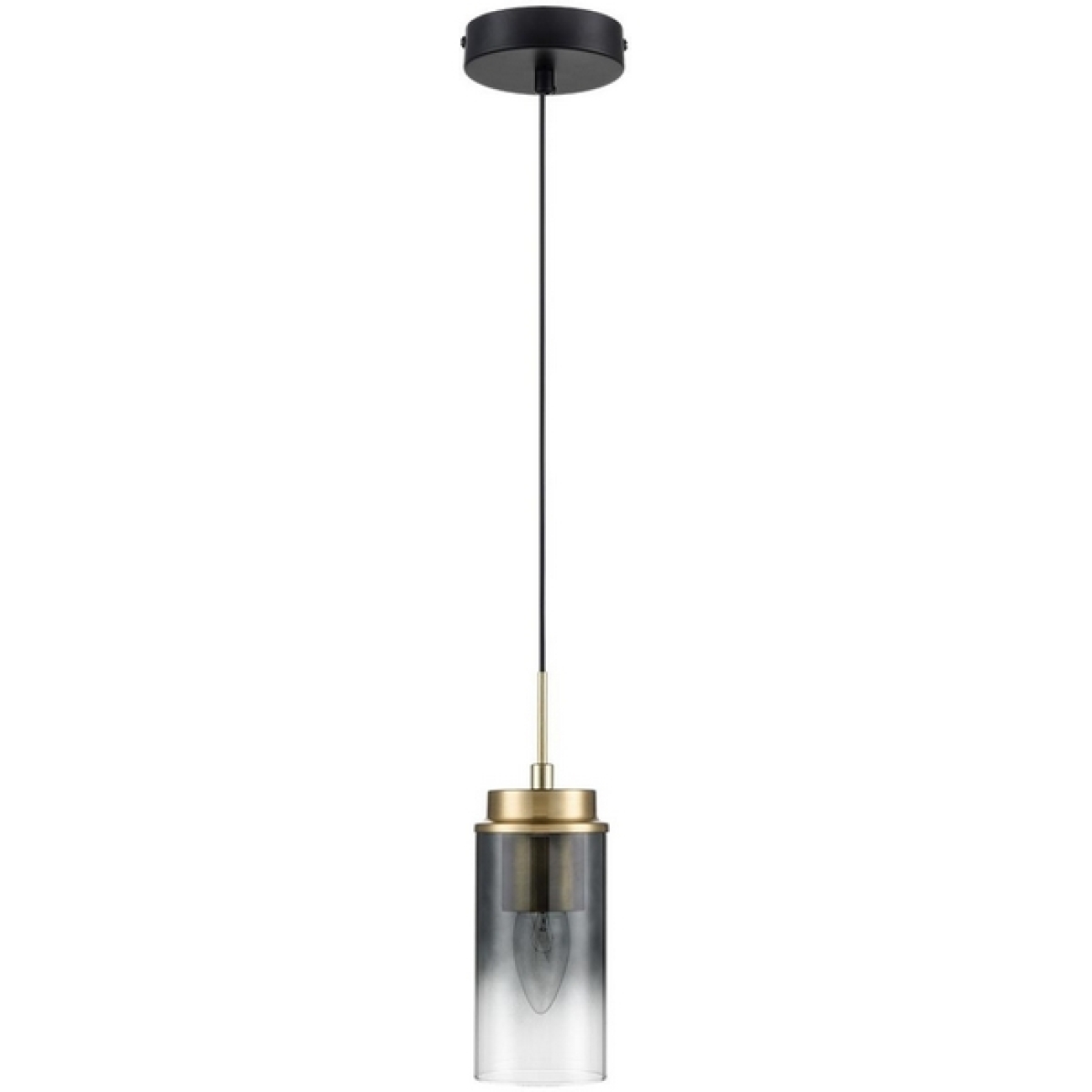 Подвесной светильник Lumion Isha 8101/1A черный/бронза металл/стекло Е14 1*40W 220V — фото 1