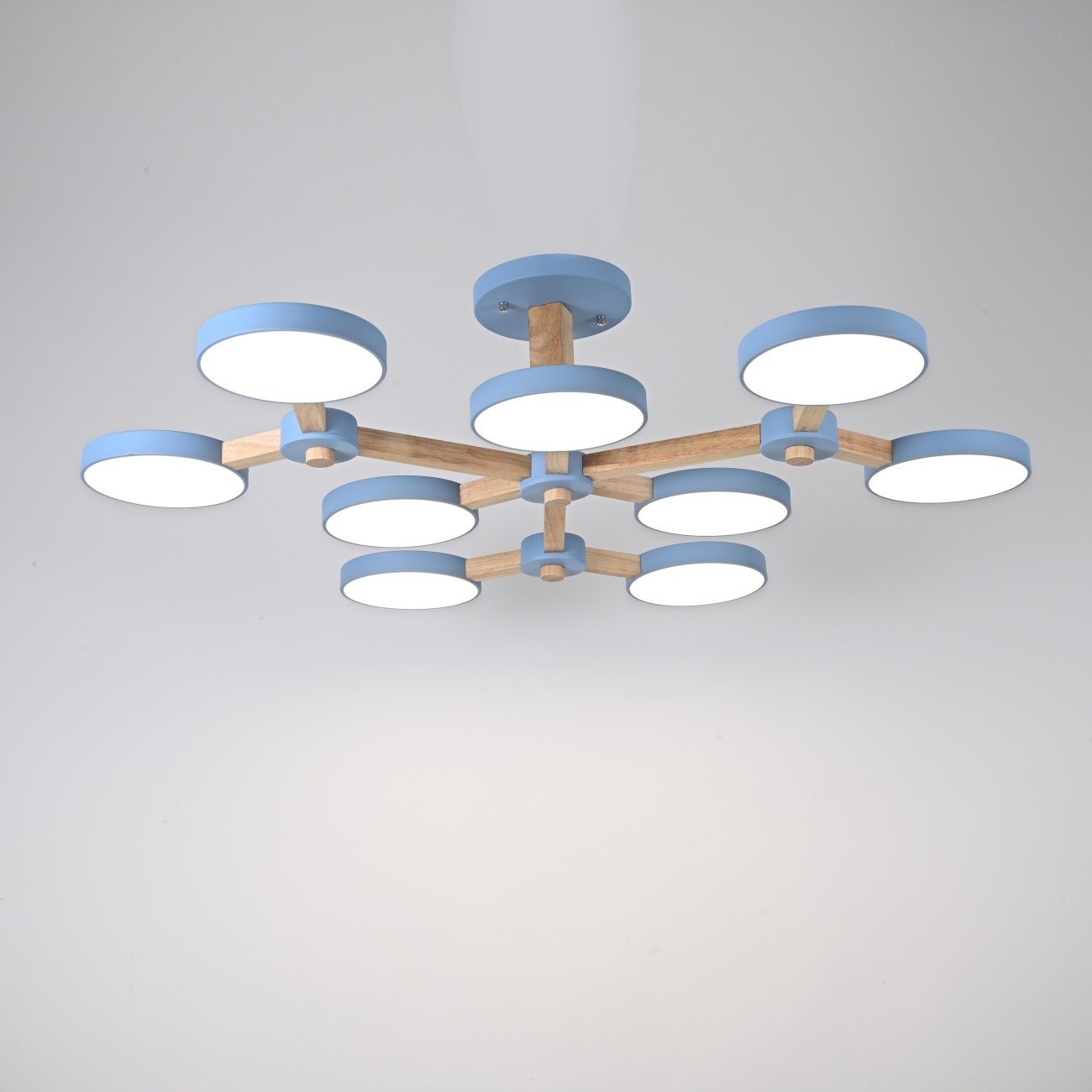 Потолочная люстра на штанге LED TURNA Голубой ImperiumLoft Turna-X01 (178302-26, Умный дом, WiFi, голосовое управление) — фото 3