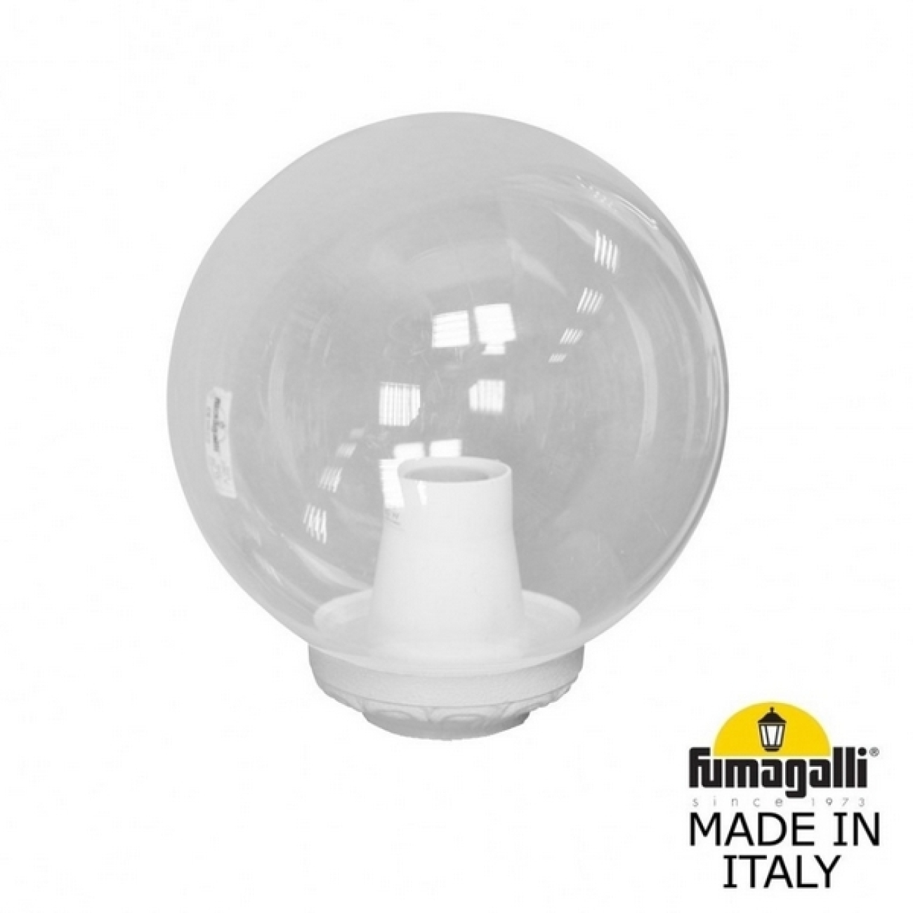 Наземный светильник IP55 на трубу Fumagalli Globe 250 Classic G25.B25.000.WXE27 в форме шара — фото 1