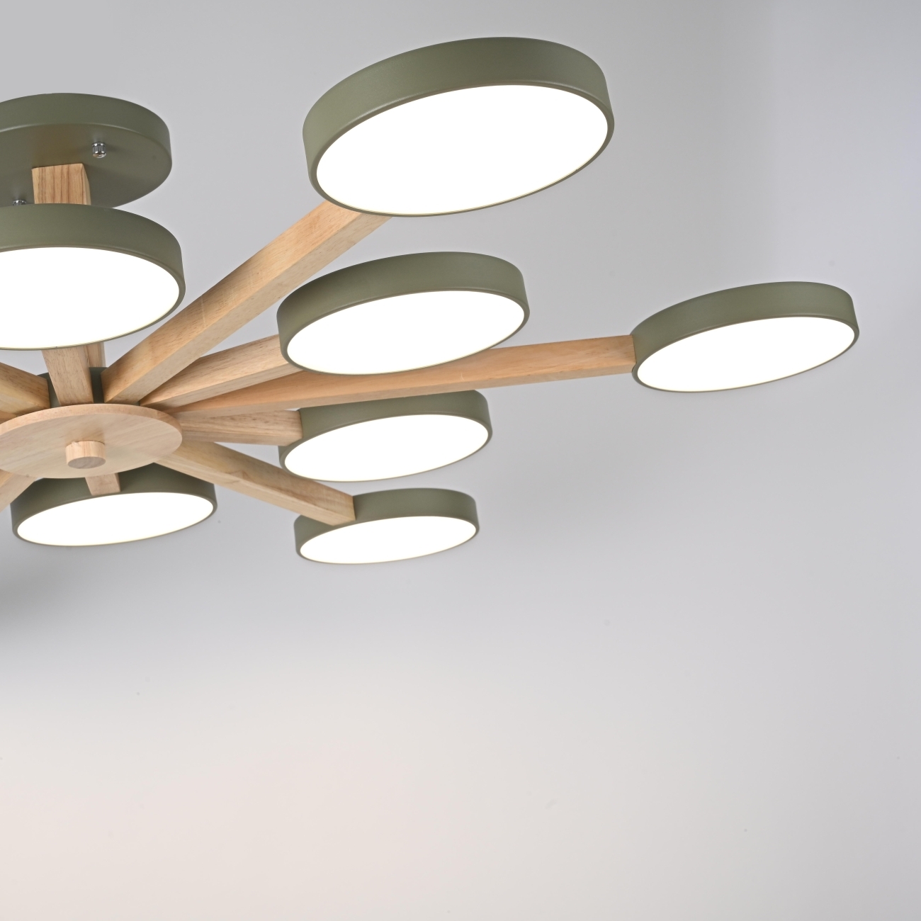 Потолочная люстра LED на штанге Turna L12 Khaki By ImperiumLoft Turna-B01 (Умный дом, Алиса) 228863-26 — фото 2