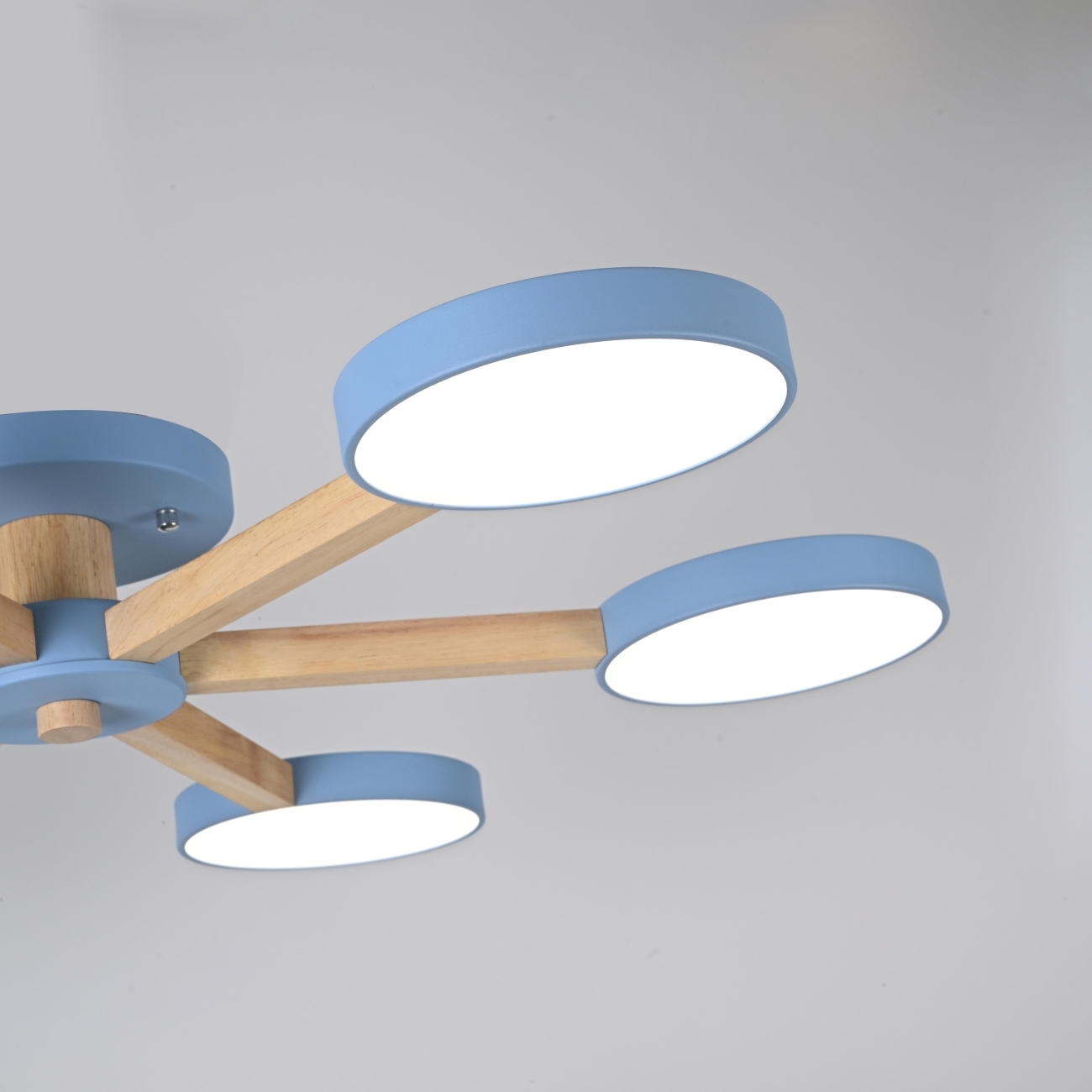 Потолочная люстра LED на штанге с пультом Turna 6 Blue By ImperiumLoft Turna01 (Умный дом, Алиса) 178338-26 — фото 5