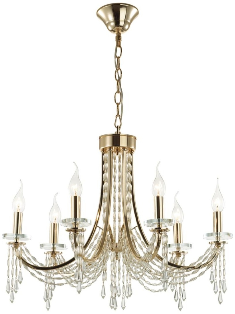 Подвесная люстра Odeon Light Capel 5063/6 ODL24 537 золото/прозрачный/металл/хрусталь E14 6*40W — фото 2