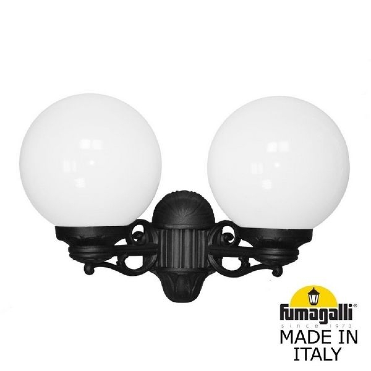 Настенный фонарь уличный IP55 Fumagalli Globe 250 G25.141.000.AYE27 шарики — фото 1