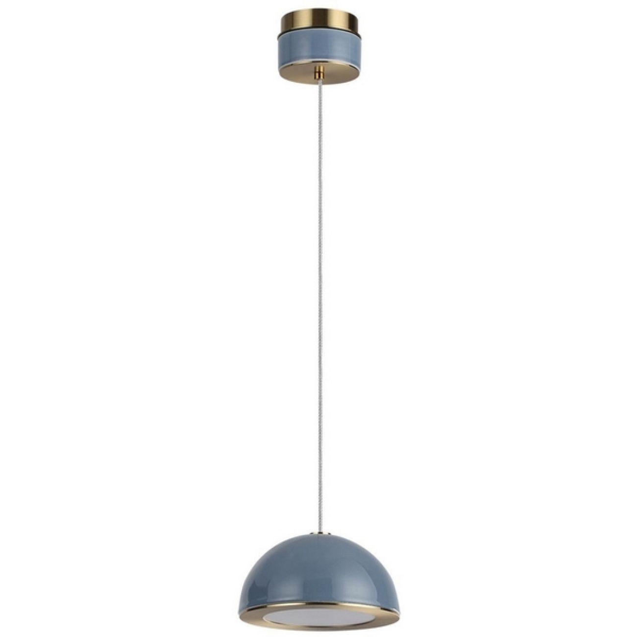 Подвесной светильник светодиодный Odeon Light Lulu 5452/6LA светлая бронза/синий/металл/керамика/акрил LED 6W 3000K — фото 1