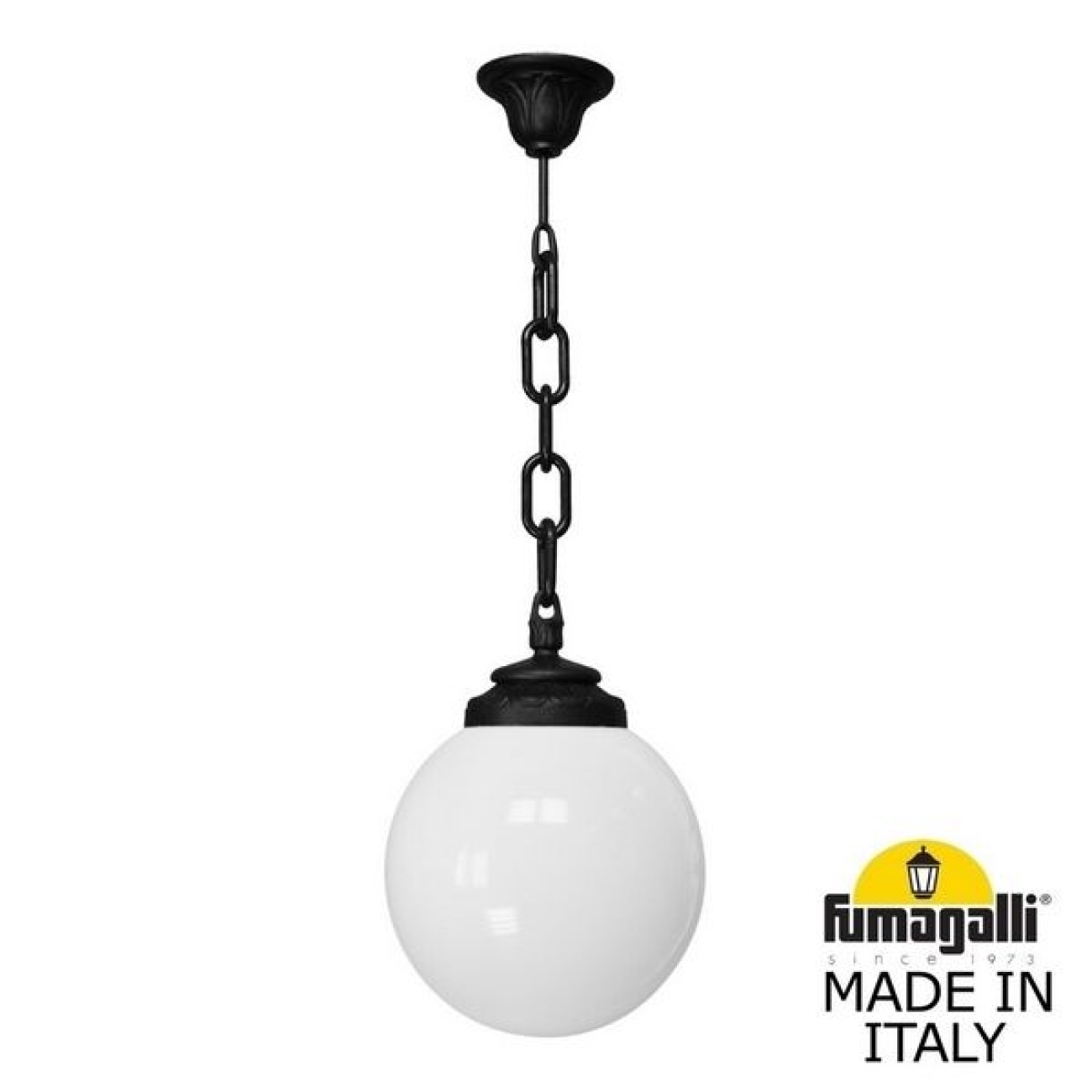 Уличный подвесной светильник IP55 Fumagalli Globe 250 G25.120.000.AYE27 в форме шара — фото 1